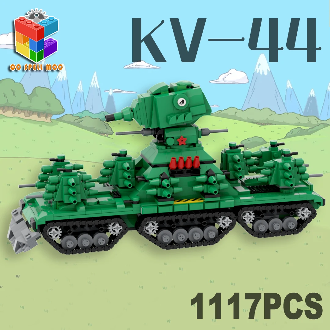 Moc p1000 super tanque landcruiser blocos de construção ww2