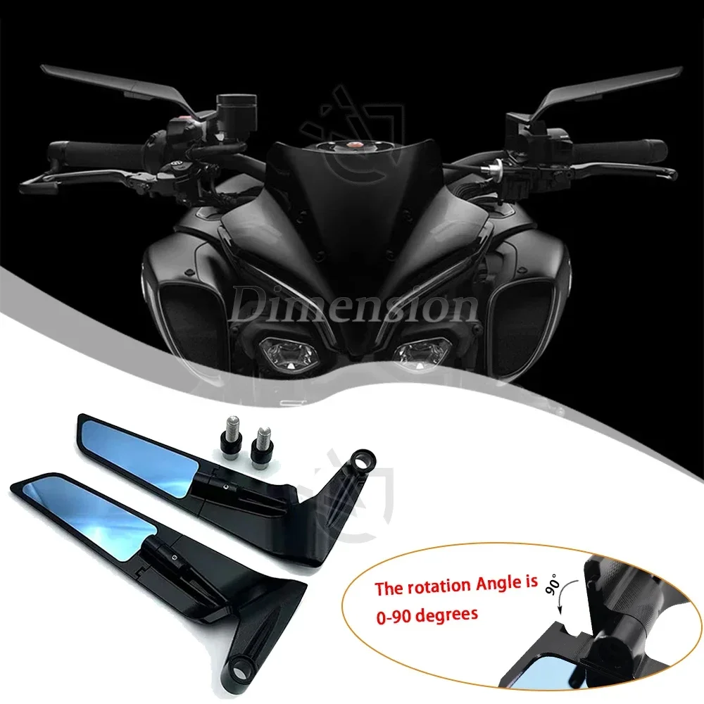 For YAMAHA MT125 MT 125 MT-125 2015-2018 Motorcycle Mirrors Stealth Winglets Mirror Kits To Rotate Adjustable Mirrors