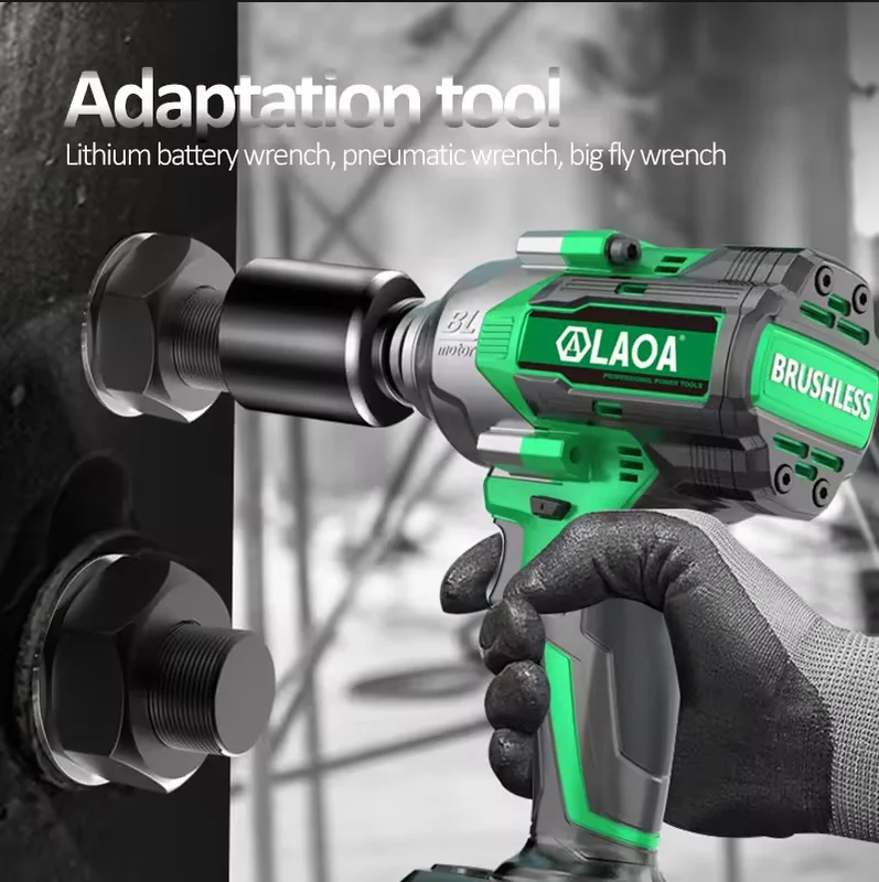LAOA  1/2 inch Head Used on Ratchet Wrench Drill Torque Spanner17-32mm Hex Socket Wrench Deep Sleeve for Pneumatic Electric Tool