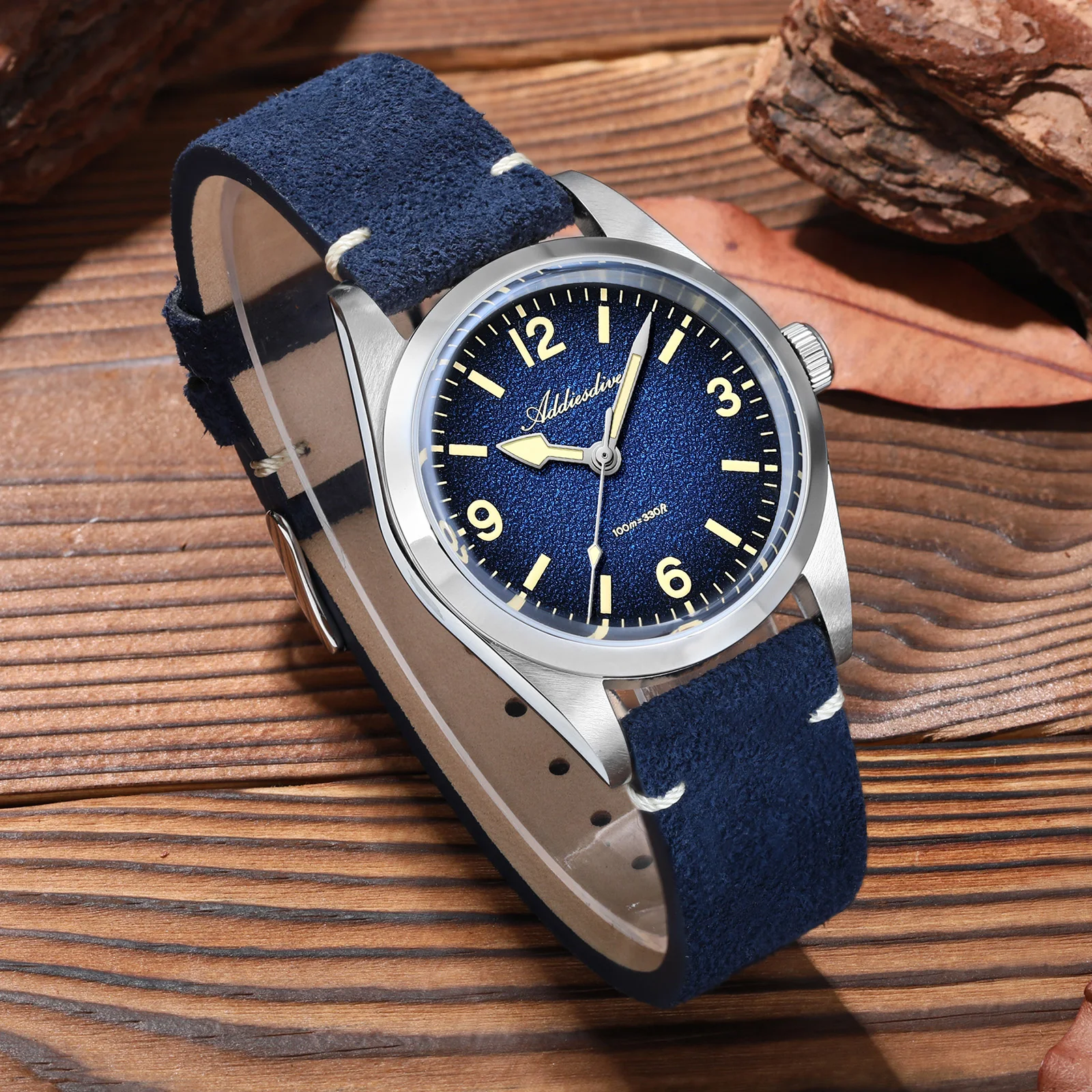 

ADDIESDIVE Business Waterproof Wristwatch Luminous Luxury Diver Watch Stainless Steel Quartz Men's Watches NEW Male Clock AD2544