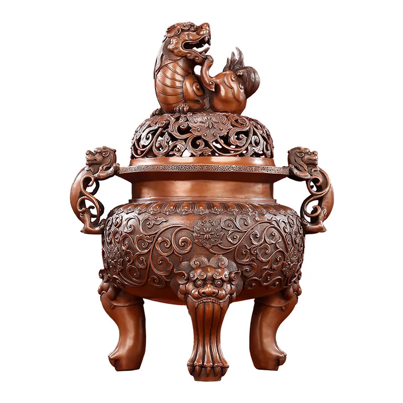 LMM Daming Lion Stove Household Tea Ceremony Office Chinese Hollow Xuande Stove