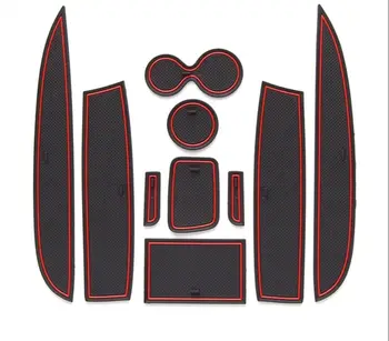 르노 클리오 4 미끄럼 방지 게이트 슬롯 컵 매트, 문짝 그루브 미끄럼 방지 패드, 내부 액세서리, 왼쪽 방향타용 2013-2018, 10 개