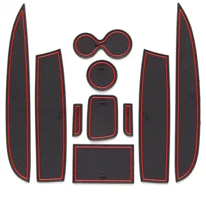 Kaymaz Kapısı Yuvası Kupası Mat Renault Clio 4 için, Oluk kapı pedi, kaymaz, aksesuarları-iç, dümen sol, 10 adet, 2013-2018 6 renault clio için ana satış paspasları-no. 1