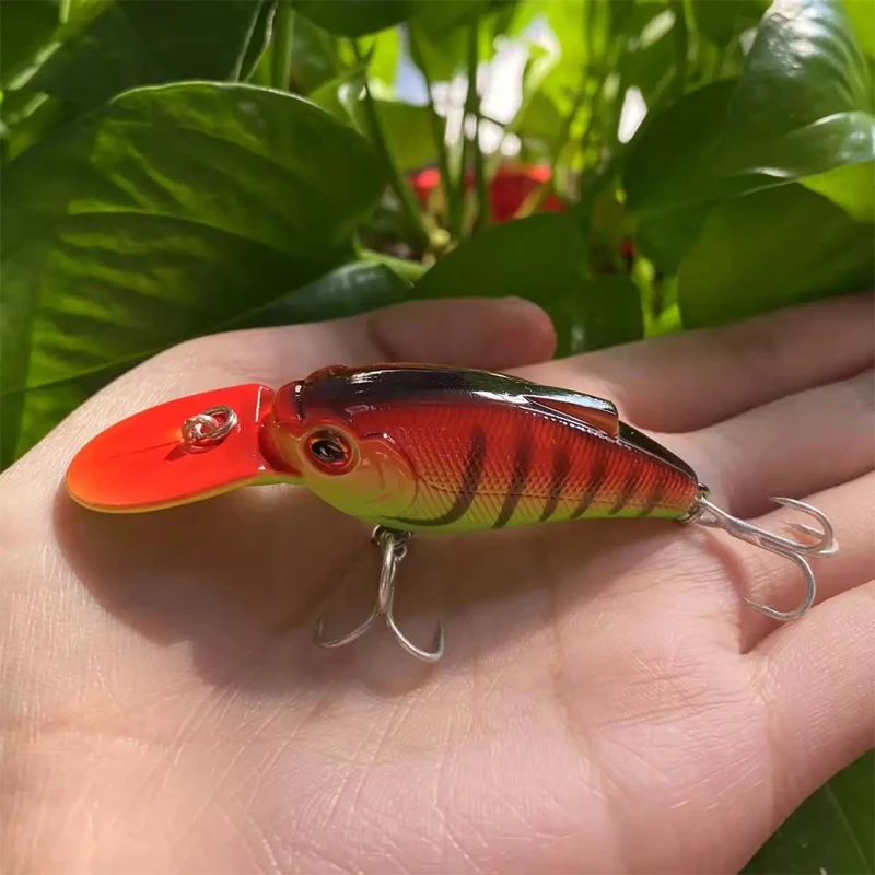 55mm 9.5g Crankbait Fishing Lures Topwater Floating Wobblers Artificial Hard Bait for Pike Bass Plastic Swimbait Pesca Equipment