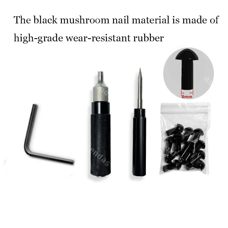 New Car Motorcycle Tire Repair Plugger Tools Set Tire Wheel Repair Kit Mushroom Plug Probe Nozzle Car Repair Tool Dropshipping