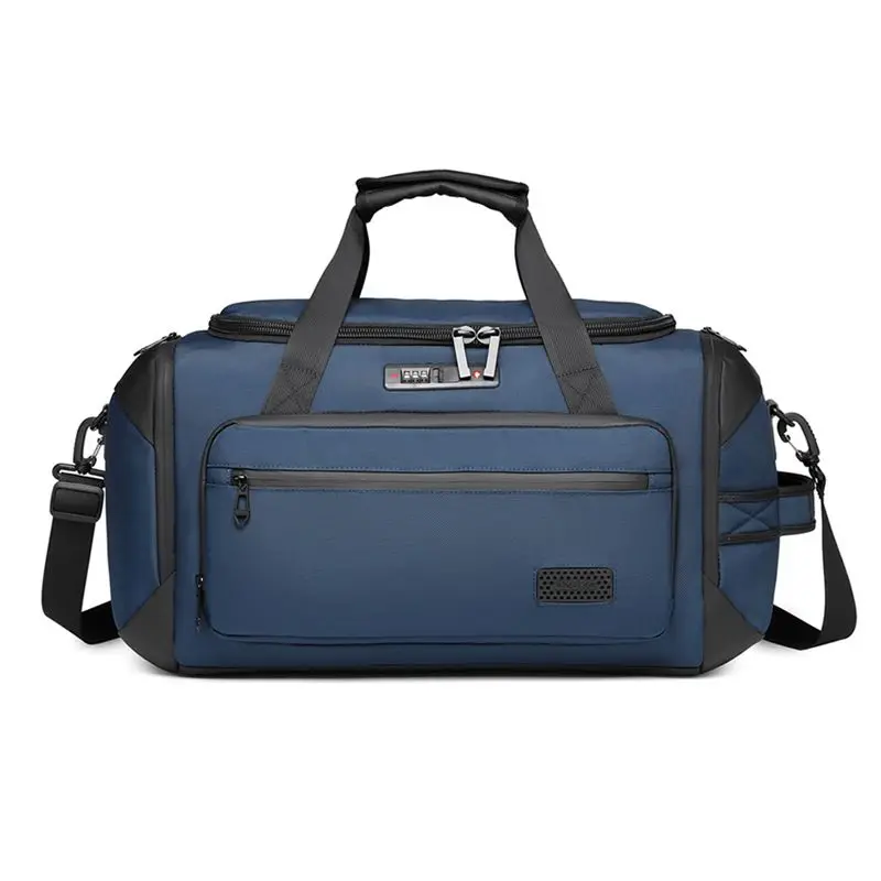 Imagem -05 - Ozuko Bagsmart Bolsas de Mão Grande Capacidade Carry on Bolsas de Bagagem dos Homens Negócios Duffel Ombro ao ar Livre Tote Fim de Semana Bolsa à Prova Impermeável Água