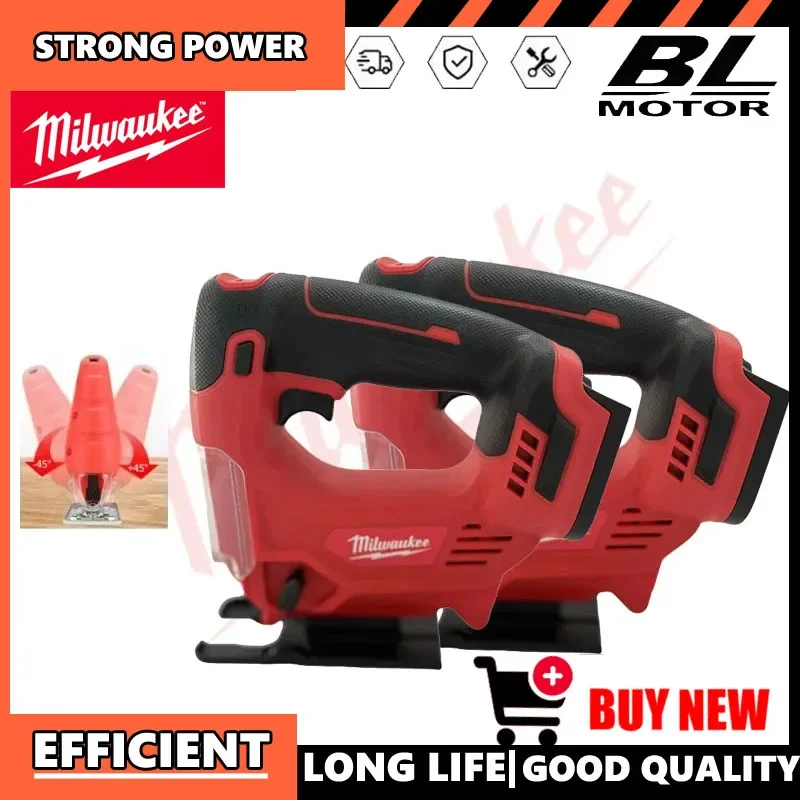 

2025 Milwaukee Electric Jigsaw Portable Cordless Saw Multi-Function Wood Cutting Woodworking Machines For Battery Tool
