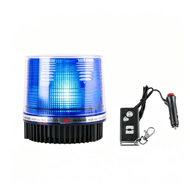 Nilight 18LED flash red blue wireless rotating beacon magnetic base flashing warning rechargeable, suitable for truck UTV tracto