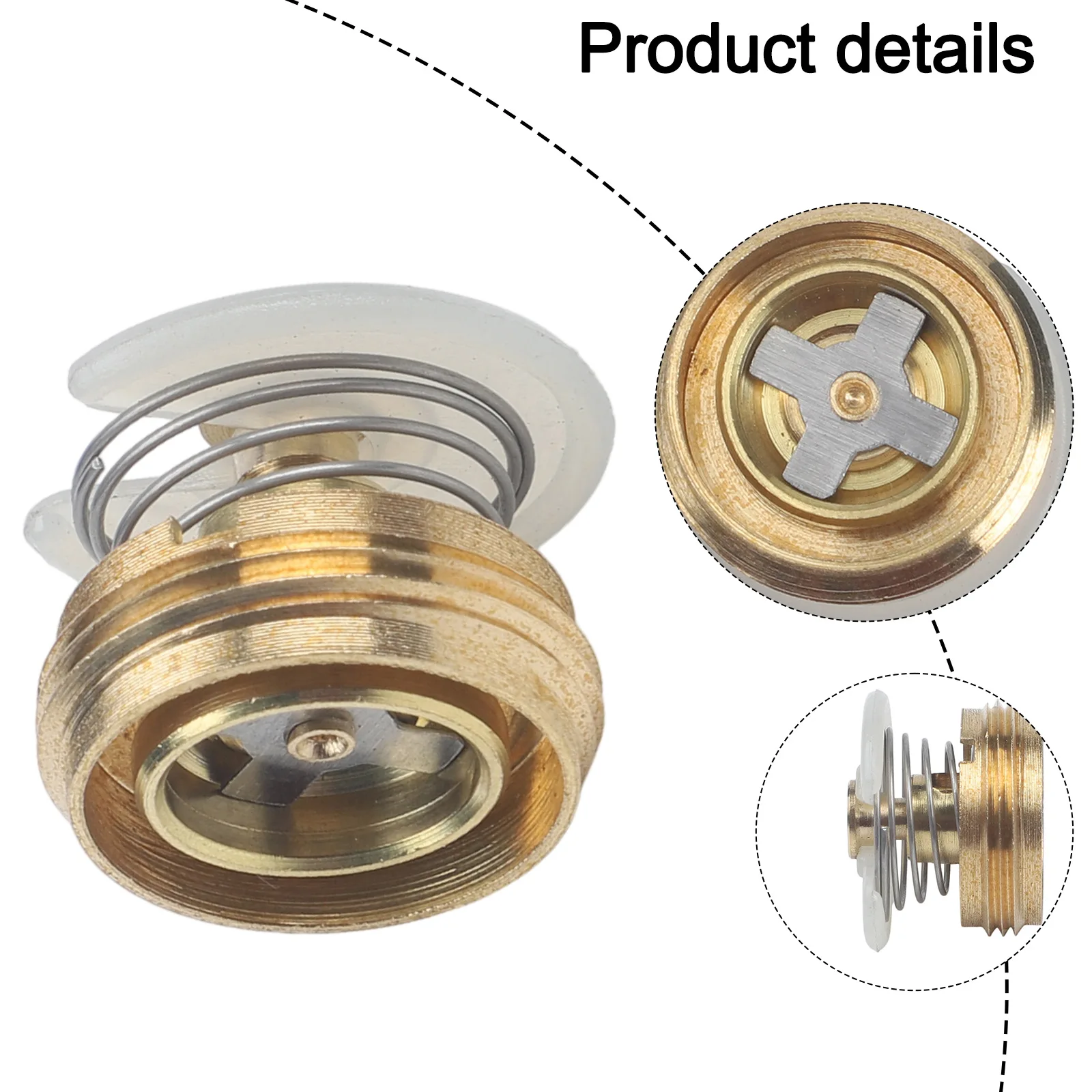 Gas Water Heater M 18 Copper Control Valve Cap Cover with Linkage Valve Regulator Core for Maintaining Stable Gas and Water Flow
