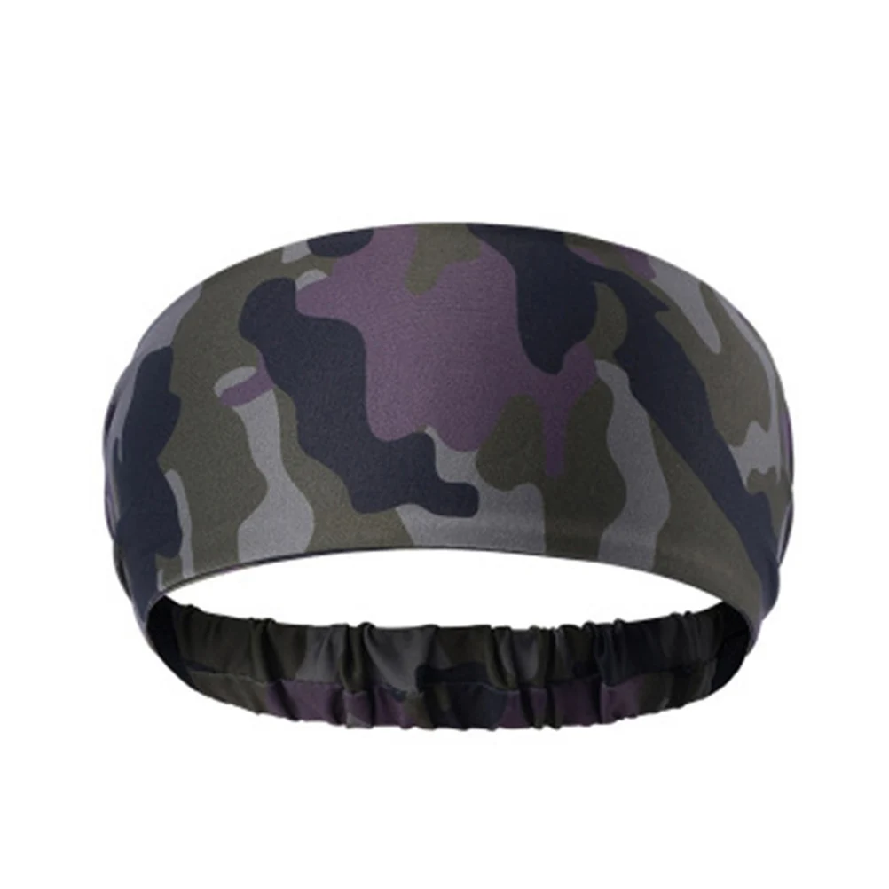 

2 pcs Adjustable Fitness Headband For Yoga Running Sports Sweatbands Spa Makeup Wrapping Band Headpiece Camouflage Grey