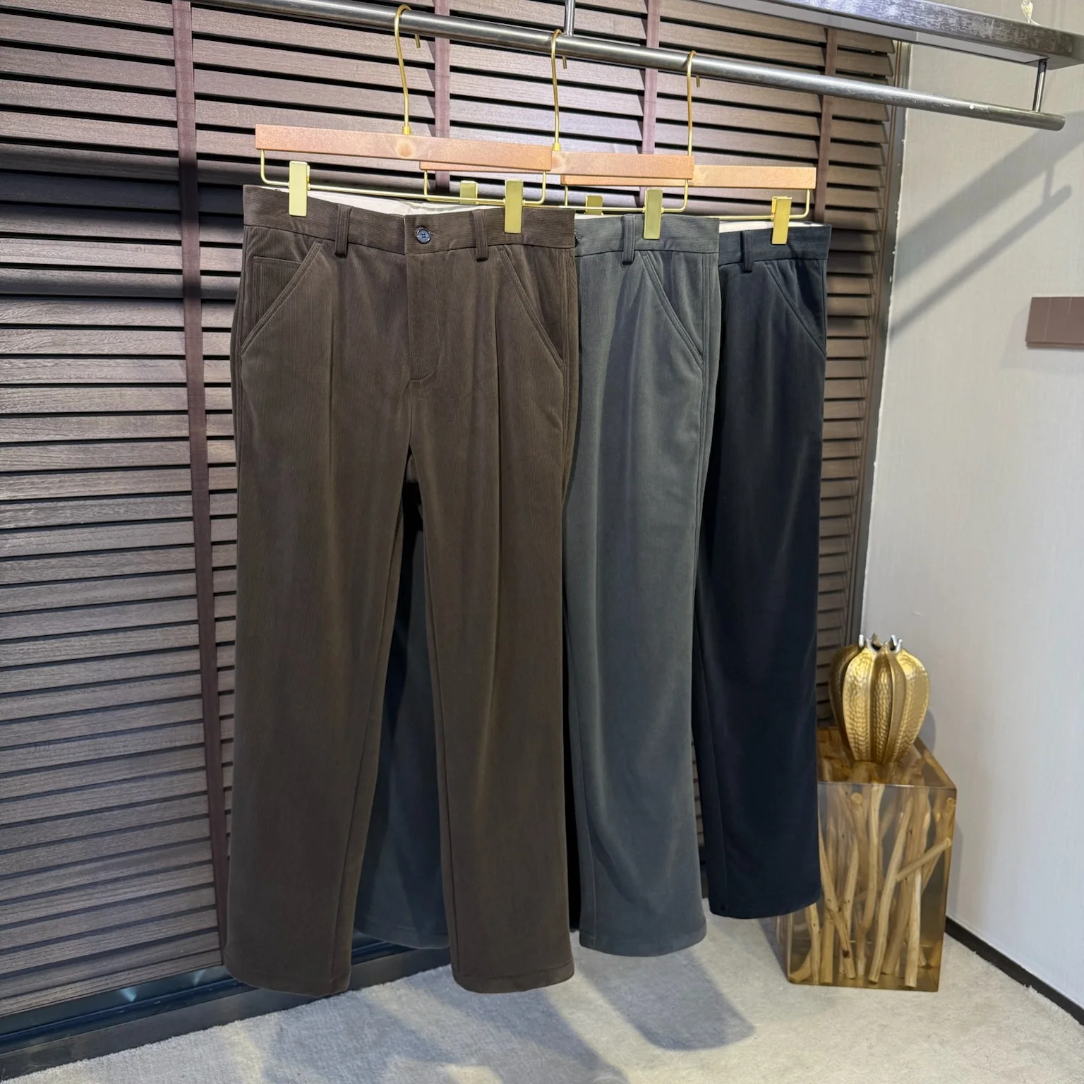 

BC Старые итальянские мужские эластичные вельветовые повседневные брюки