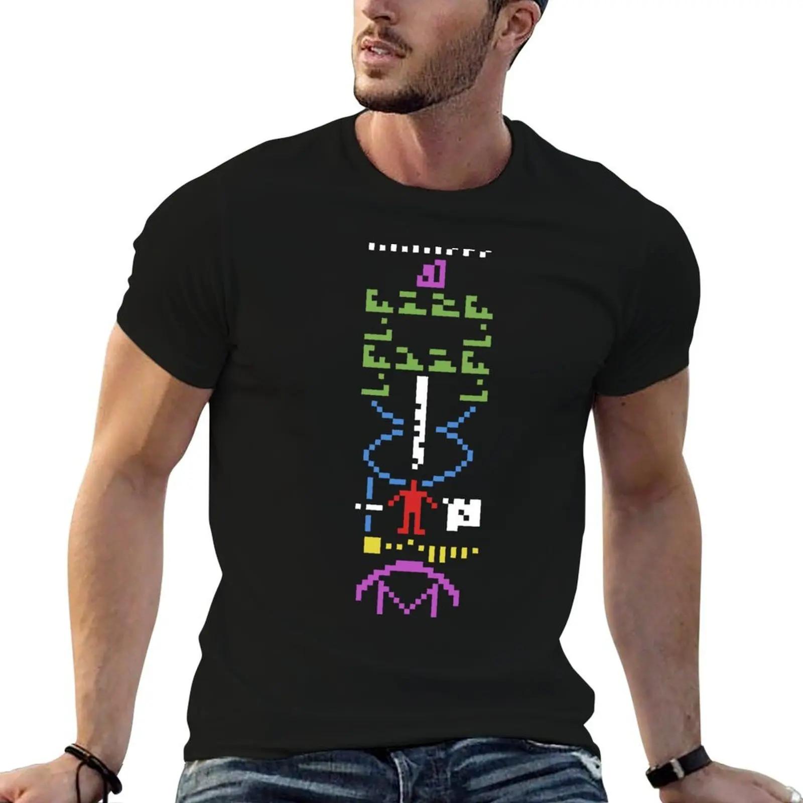 Arecibo Message T-Shirt Sporty Casual Quick Dry T-Shirt