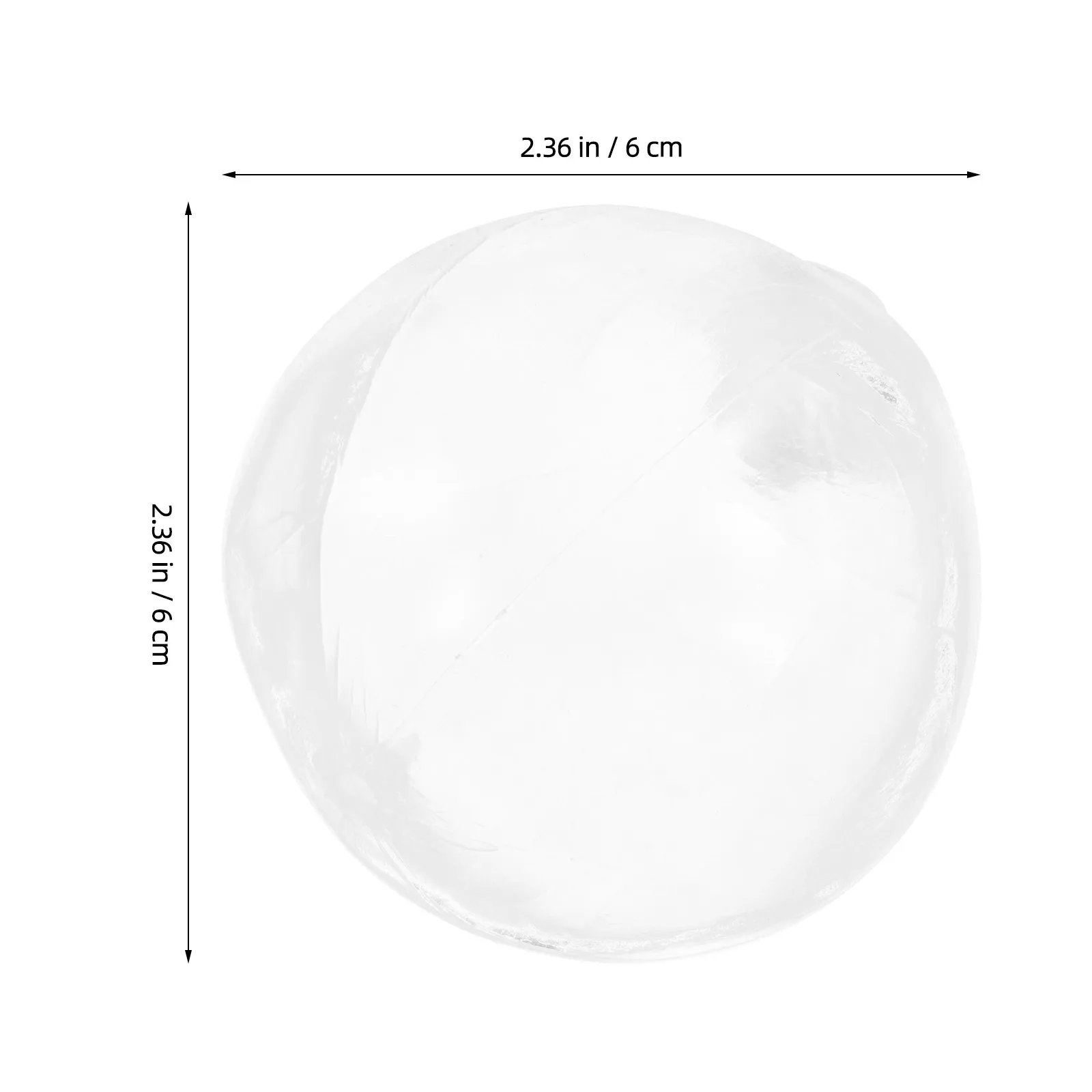 20Pcs Stress Ball Shells Transparent Tpr Fillable Hollow Spheres DIY Squeeze Ball Making Clear Baubles for Crafting Relaxation