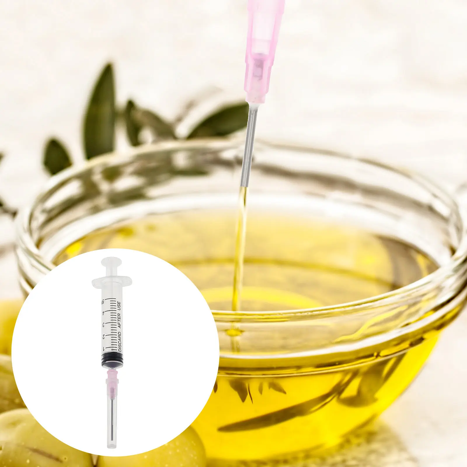 Набор из 50 шприцев для заправки перьевых ручек, прозрачные, с мерной шкалой, эргономичные, с плоским наконечником-иглой, прецизионные дозаторы чернил