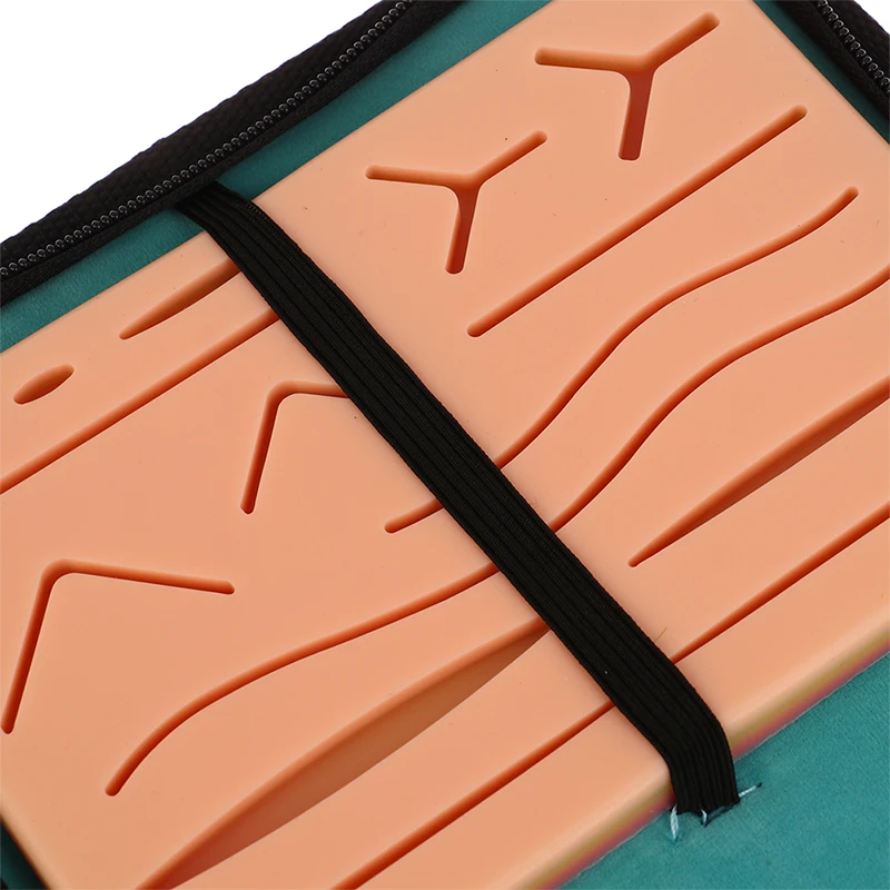 

Набор для тренировки наложения швов: 1 шт. тренировочный комплект для наложения швов на кожу, хирургический набор с нитями, иглами, ножницами и материалами для наложения швов