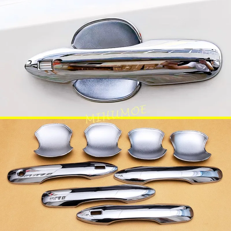 

Chrome Exterior Door Handle Cover Protector Surrounds Trims For 2022-2024 Toyota Corolla Cross Car Accessories