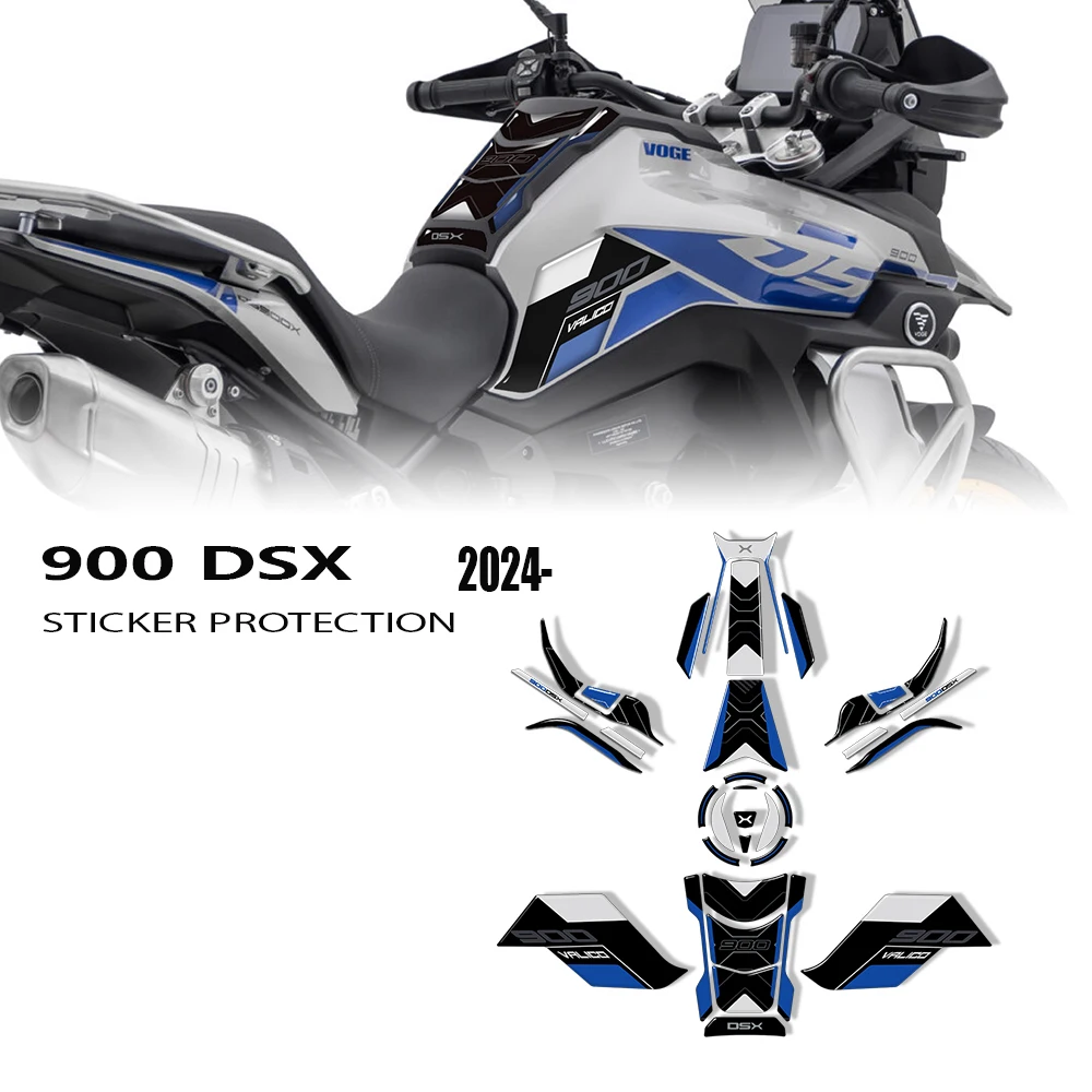 For Voge Valico 900DSX ds900x 2024 Motorcycle Accessories Waterproof Sticker 3D Resin Protective Sticker Tank Pad Sticker Kit