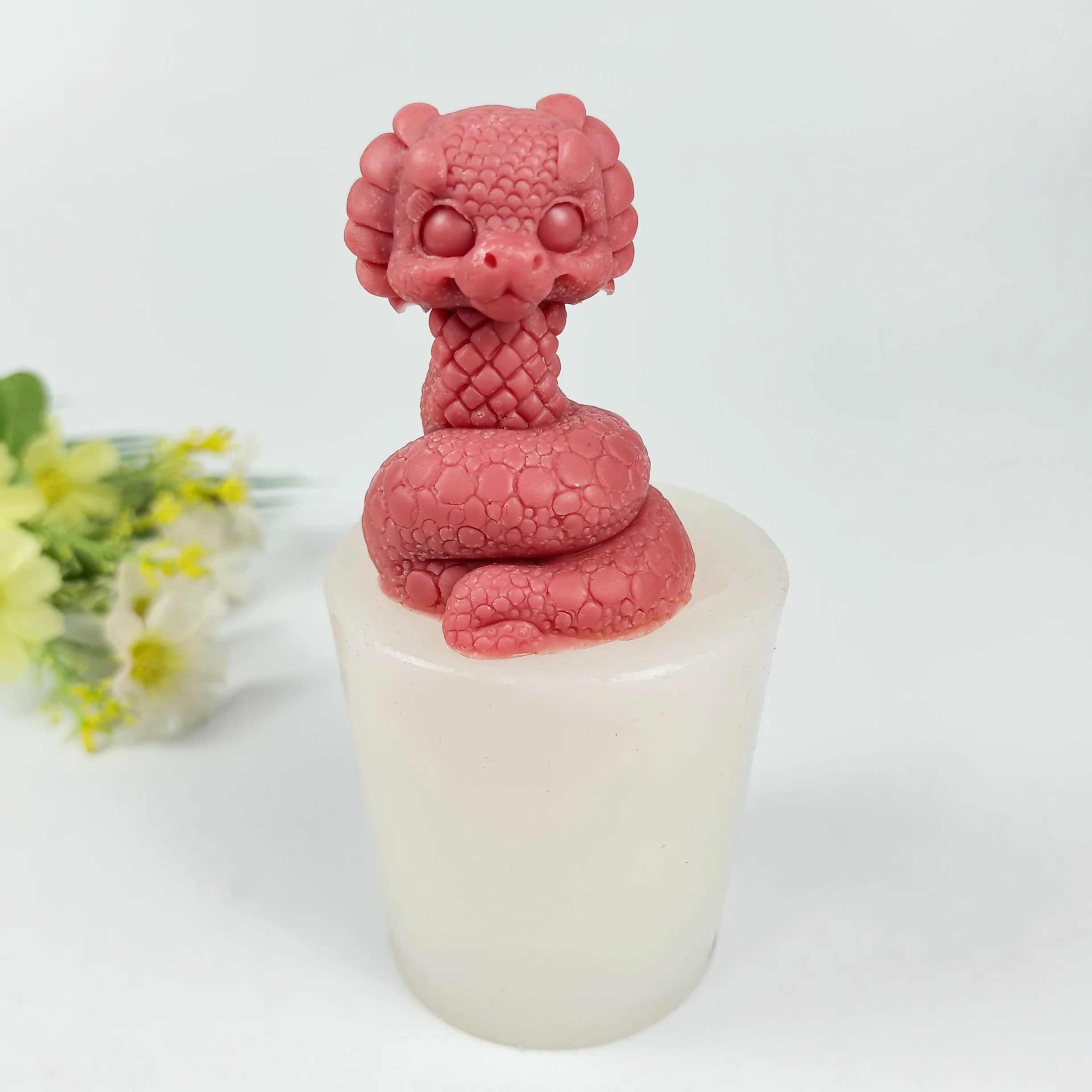 

3D Animals Snakes Moulds Silicone Mold Snake Soap Candles Molds Wedding Birthday Clay Resin Mould DW0840