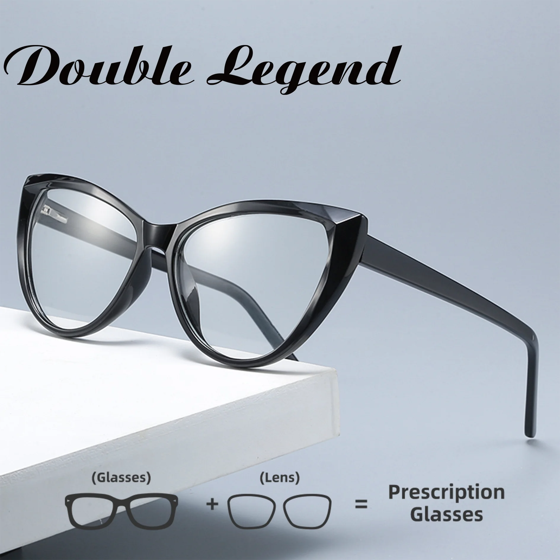 

Двойная легенда для женщин и мужчин, оправа для очков, оптические очки, очки для чтения с синим светом, близорукость, очки по рецепту на заказ