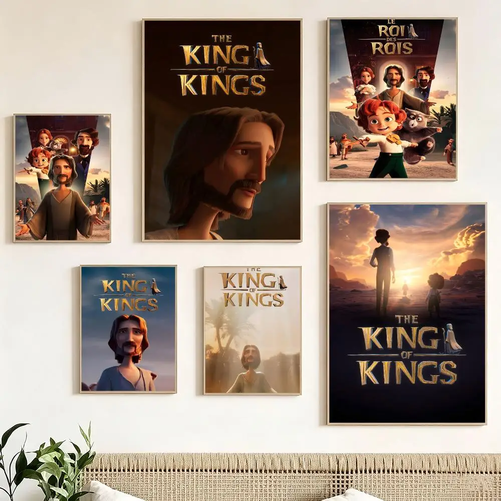 Cartoon T-The King of Kings Poster impermeable para el hogar sala de estar dormitorio bar decoracion estetica