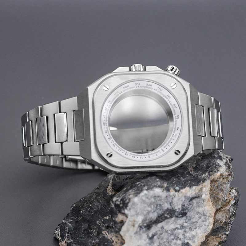 New Design Square Watch Case Fit Japan Seiko NH35 NH36 4R 7S Automatic Movement 316L Stainless Steel Sapphire Glass 150M Water