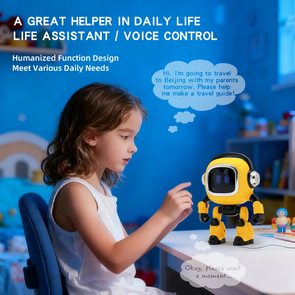 DeepSeek KI-Smart-Roboter-Spielzeug für Kinder - Sprachinteraktiver Dialog-Lerncomputer mit Intelligenter Konversation