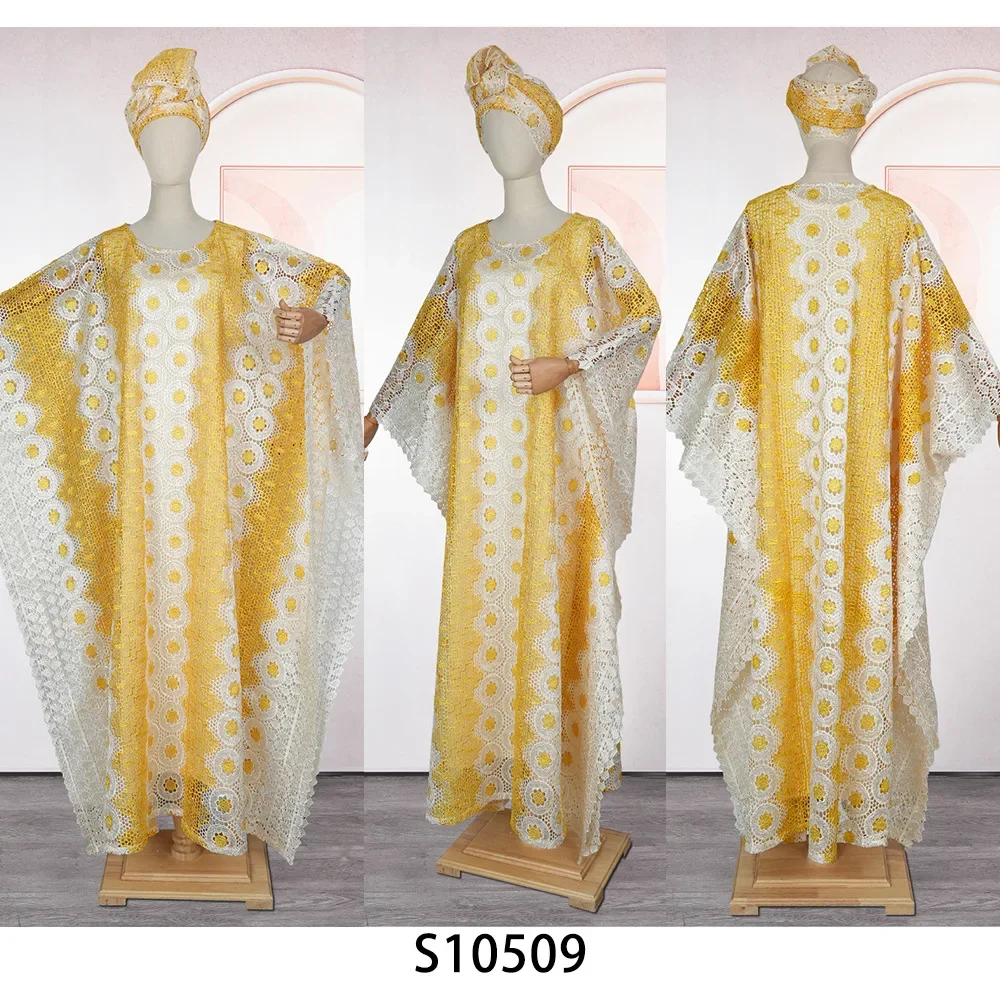 Abbigliamento tradizionale africano Abiti africani per le donne 2025 Dashiki Ankara Abito in pizzo Abaya Robe Abito lungo maxi caftano musulmano