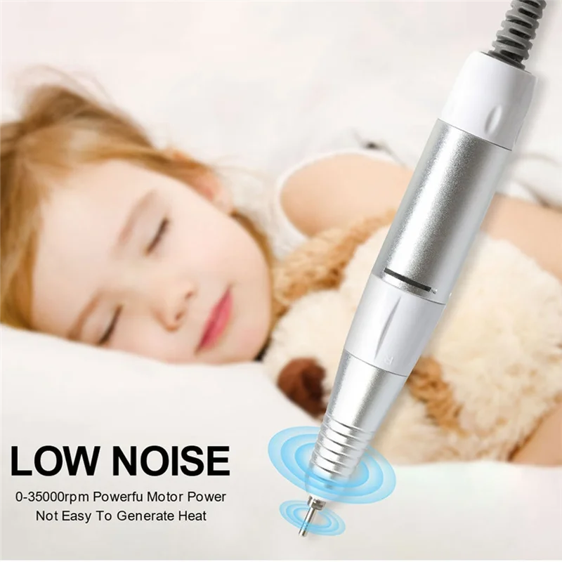 ABMK Professional Electric Nails Drill Handle Nails Art Drill Handpiece File Grind Machine Manicure Drill Accessory