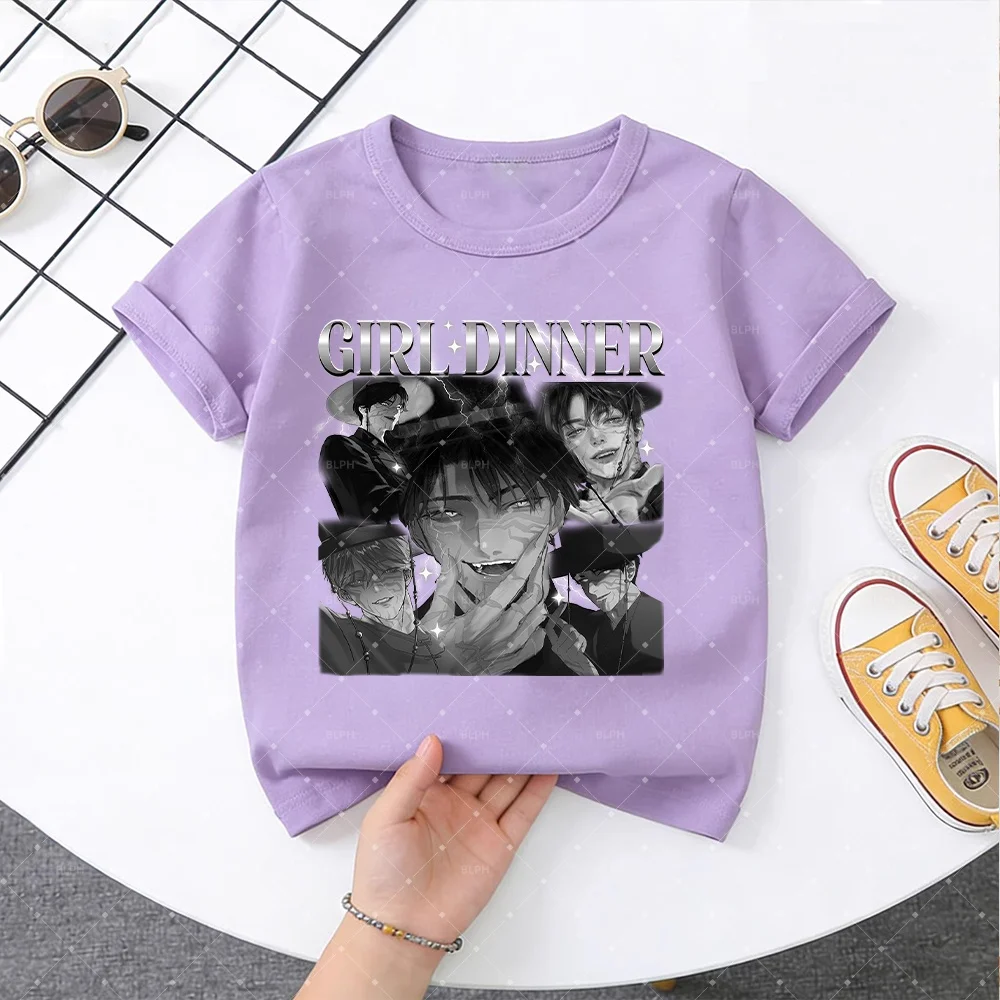 

Cute Kids T-Shirt with "Fit Check for My Napalm Era" Design, Inspired by KPop Demon Hunters Fashion