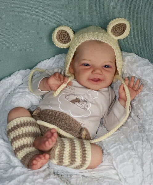 19inch 48cm Soft Silicone Vinyl Asleep Reborn Baby Dolls with 3D-paint Skin with Visible Veins Alive Newborn Bebe Toy for Gift