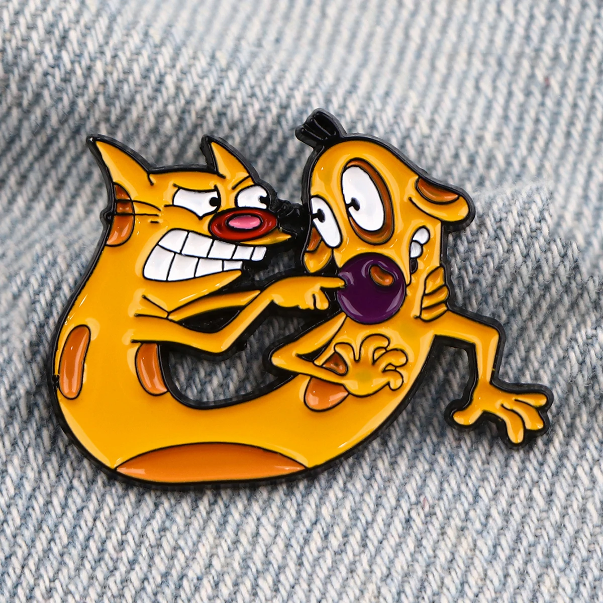 Funny Dog and Cat Enamel Pin Brooches For Women Lapel Pins Badge on Backpack Costume Accessories Fashion Jewelry Gifts