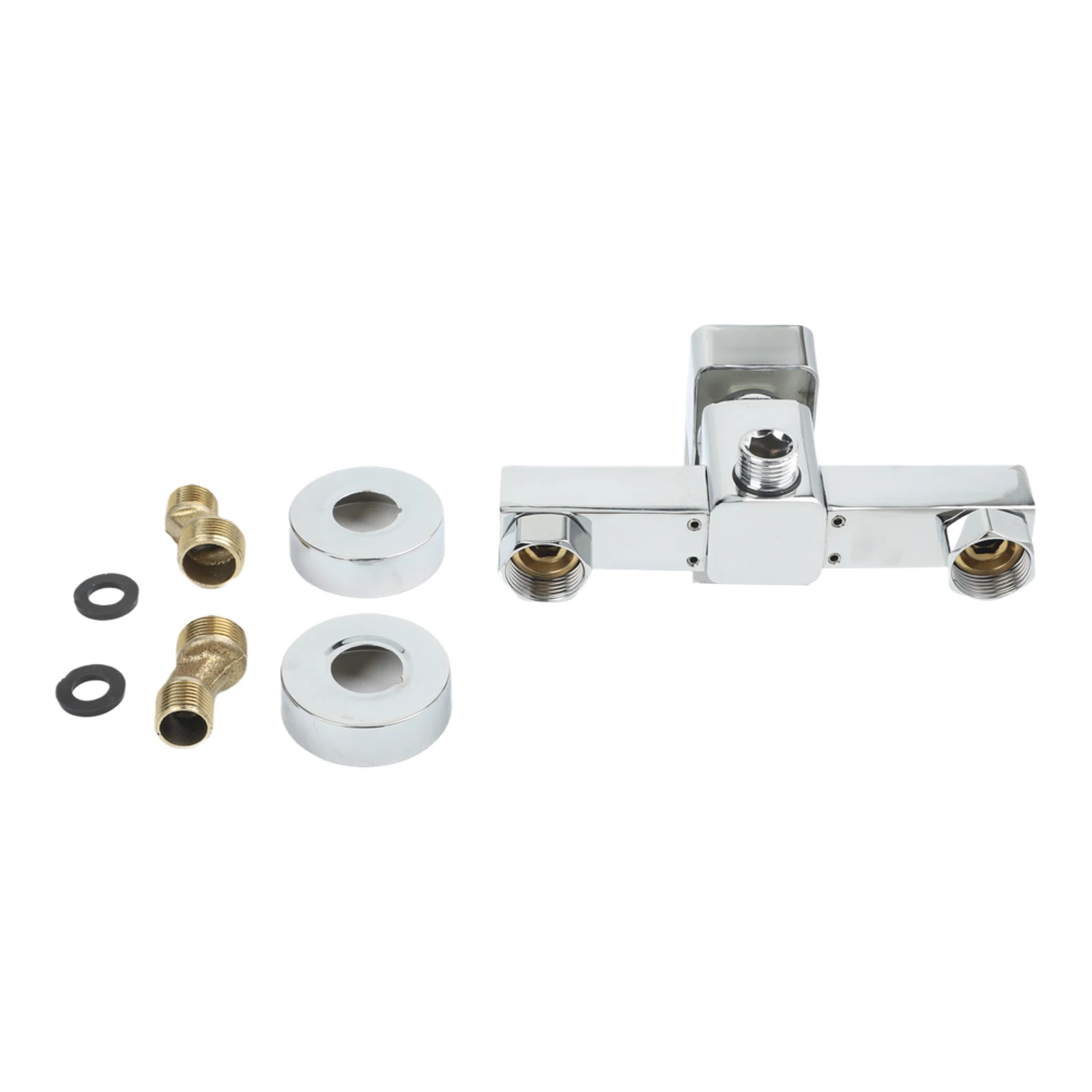 

Tap Shower Faucet Wall Installation Alloy Bath Tub Bathroom Chrome Home Hot And Cold Water Single Lever Handle