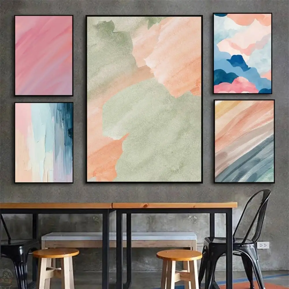 Colorful Clouds Posters Living Room Bar Cafe Quality Canvas Vintage Style Comics Painting Art Home Wall Decor Picture