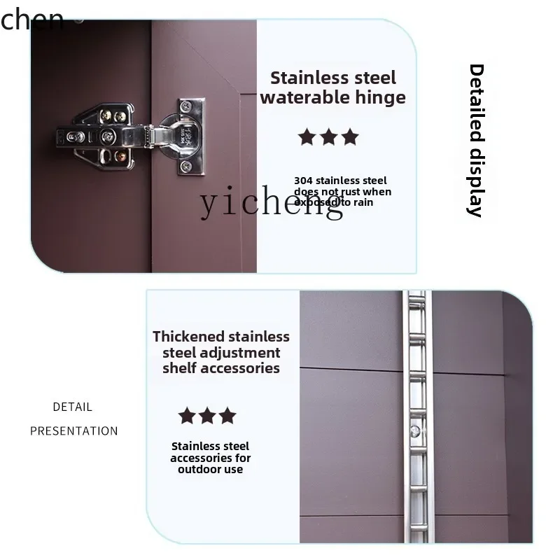 b11-7.2 outdoor villa door shoe cabinet household all aluminum alloy large capacity storage outdoor