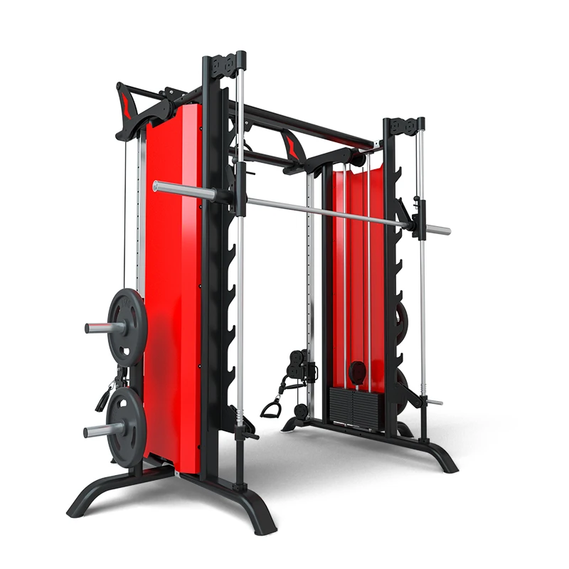 Multi-Station Workout Equipment for Full Body Training, High Weight Capacity Multi Functional Trainer and Smith Advanced Version