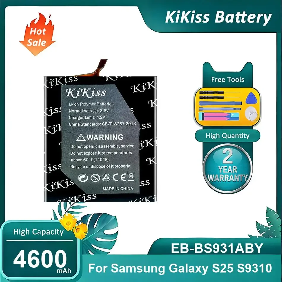 Rechargeble Mobile Phone Battery For Samsung Galaxy S25 S9310,EB-BS931ABY,4600mAh