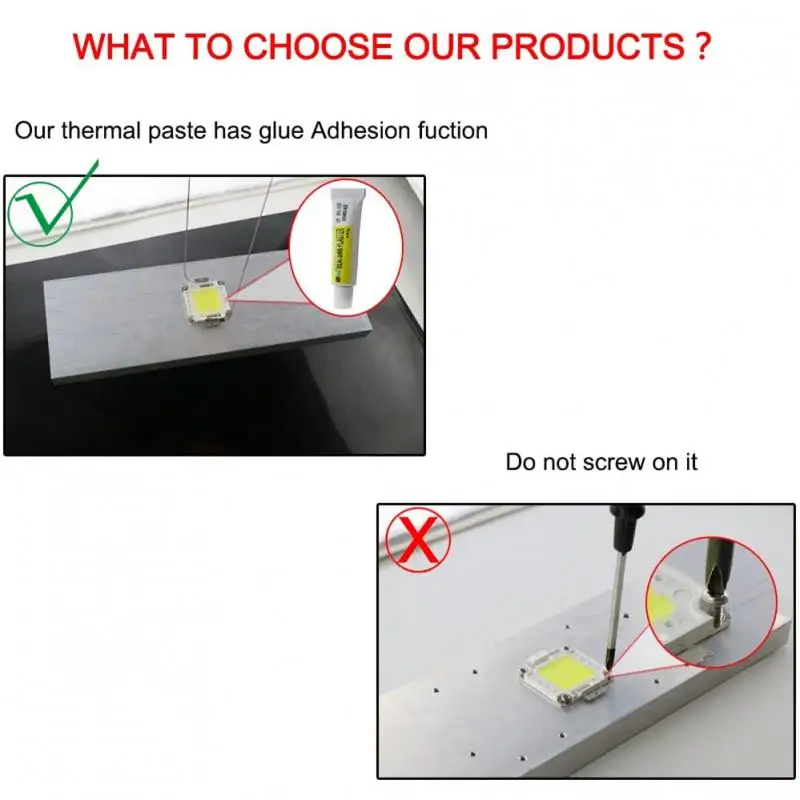 1-6pcs Thermal Pads Conductive Heatsink Glue High-Performance 5G CPU LED IC Conductive Heatsink Cooler Radiator Cooling