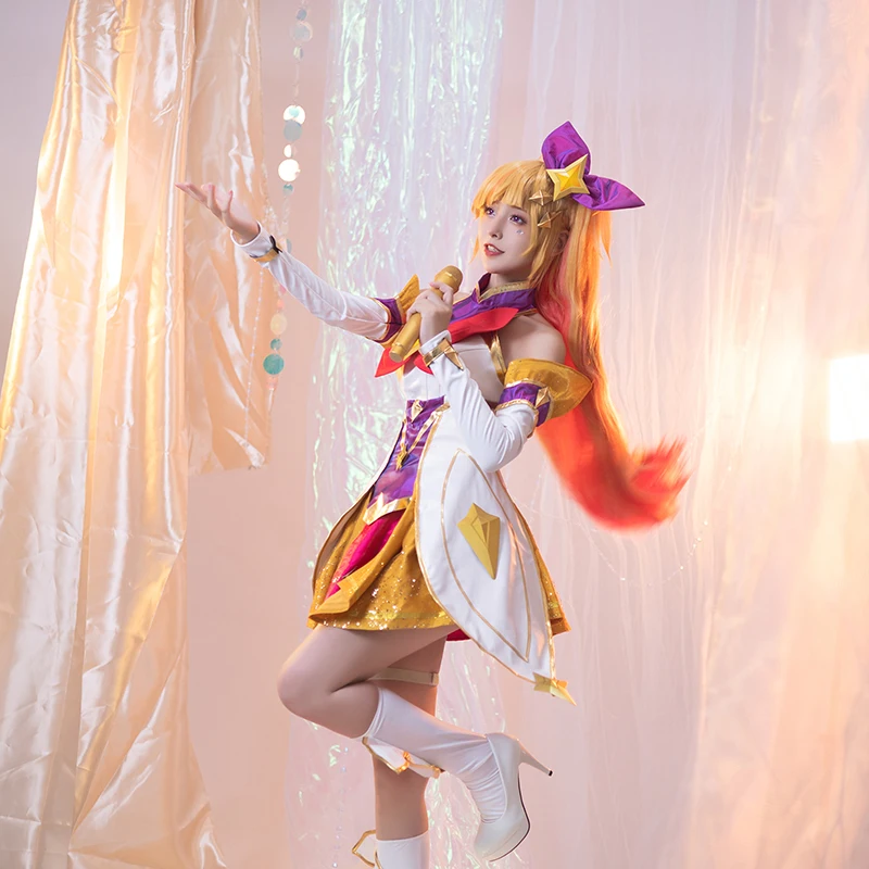 ROLECOS LOL Star Guardian Seraphine przebranie na karnawał gra LOL Seraphine strój Cosplay Halloween kobiety karnawałowy garnitur nowa skóra