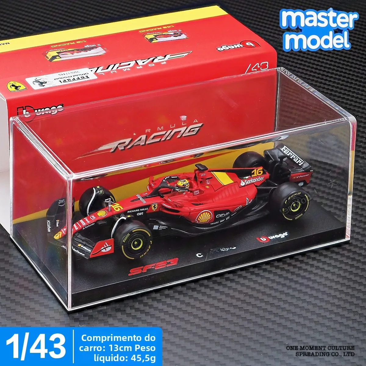 143-f1フォーミュラレーシングカーモデルsf24アロンソ・サインツ合金製カー美しい高比率コレクタブルトイ（ファン向け）