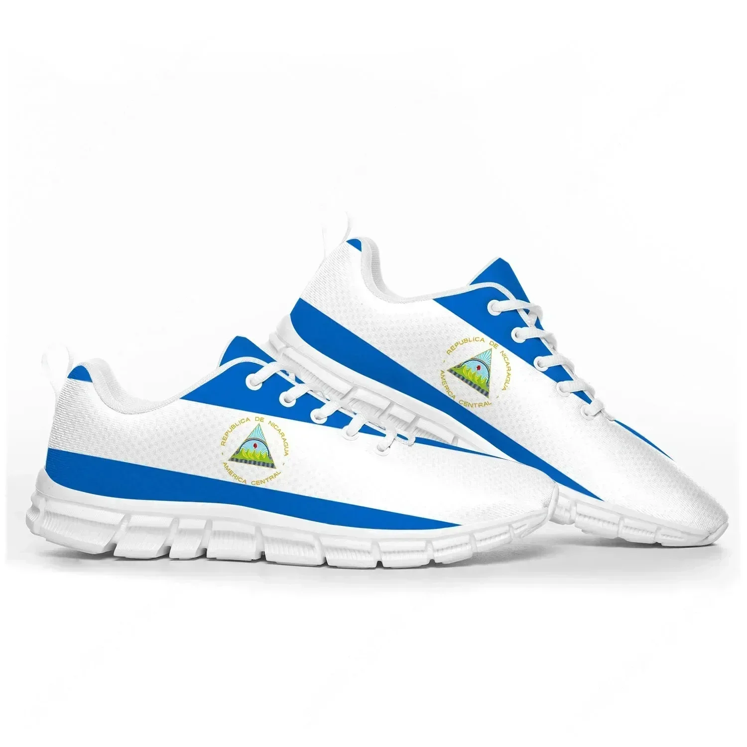 Nicaraguan Flag Sports Shoes Mens Womens Teenager Sneakers Nicaragua Casual Custom High Quality Couple Shoes