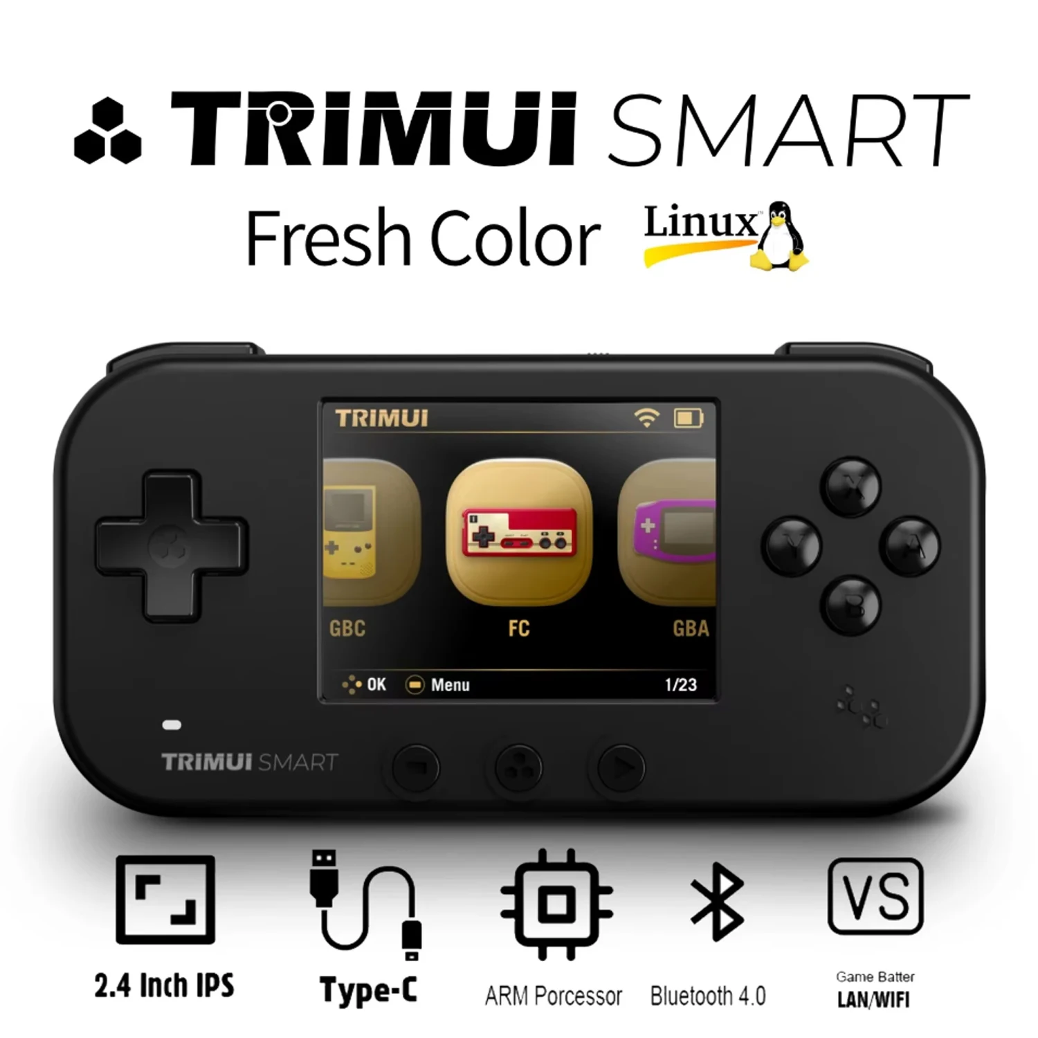 

TRIMUI SMART Handheld 2.4'' IPS Screen Wifi BT4.0 SmartPro Mini Linux System Retro Portable Video Simulator Console Gamer Gifts