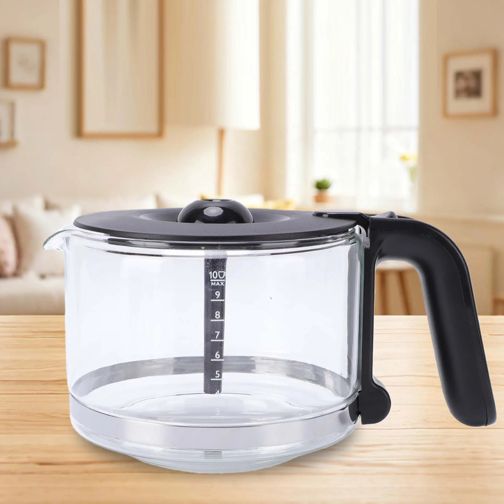 Replacement Coffee Carafe Pot 10 Cup 1.5L for Coffee Maker Machine Brewer Explosion Proof Glass Replacement Coffee Carafe Pot