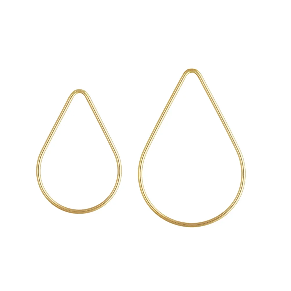 

2pcs 14K Gold Filled Teardrop Closed Jump Rings for Necklace Bracelet Wire Thickness 1.02mm