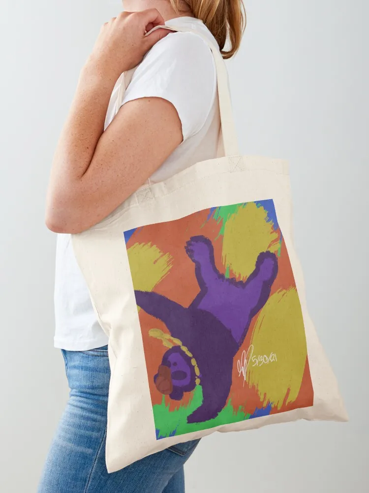 

Breakdancing Purple Panda Tote Bag tote bag men's personalized tote Lady bag women