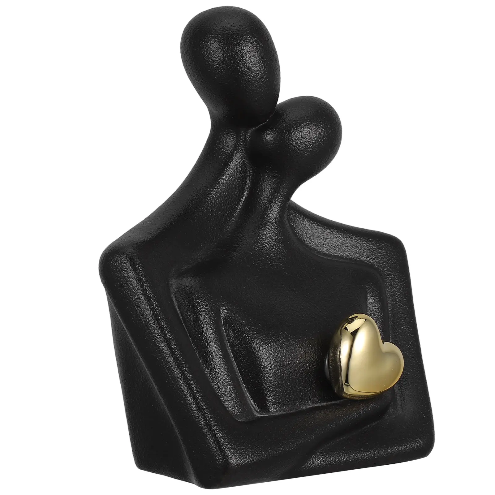 Abstract Couple Hugging Statue Sculpture Modern Minimalist Romantic Love Ornament for Office Desktop Living Room Shelf