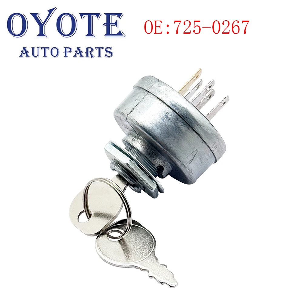 OYOTE 725-0267 925-0267A Lawn Mower Ignition Starter 5 Spade Terminal Engine Starter Switch Switch with Key For Husqvarna