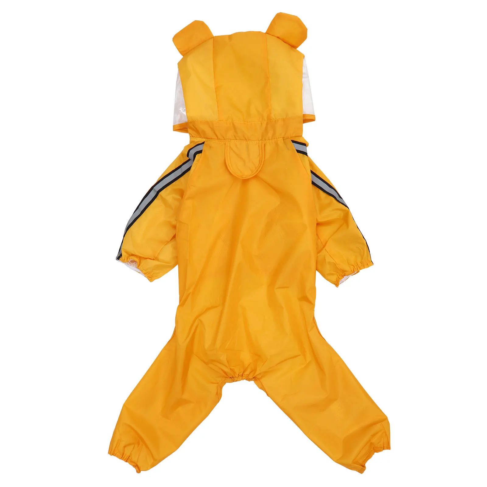 

Dog Raincoat with Hood Stylish Waterproof Pet Rain Slicker Unique Design Comfortable Fit Adjustable Leg Strap Chest Closure