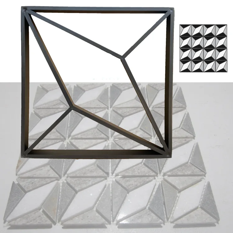 

Форма для тротуарной плитки из бетона и цемента, квадратная, ручная, с индивидуальным цветом, для напольной плитки