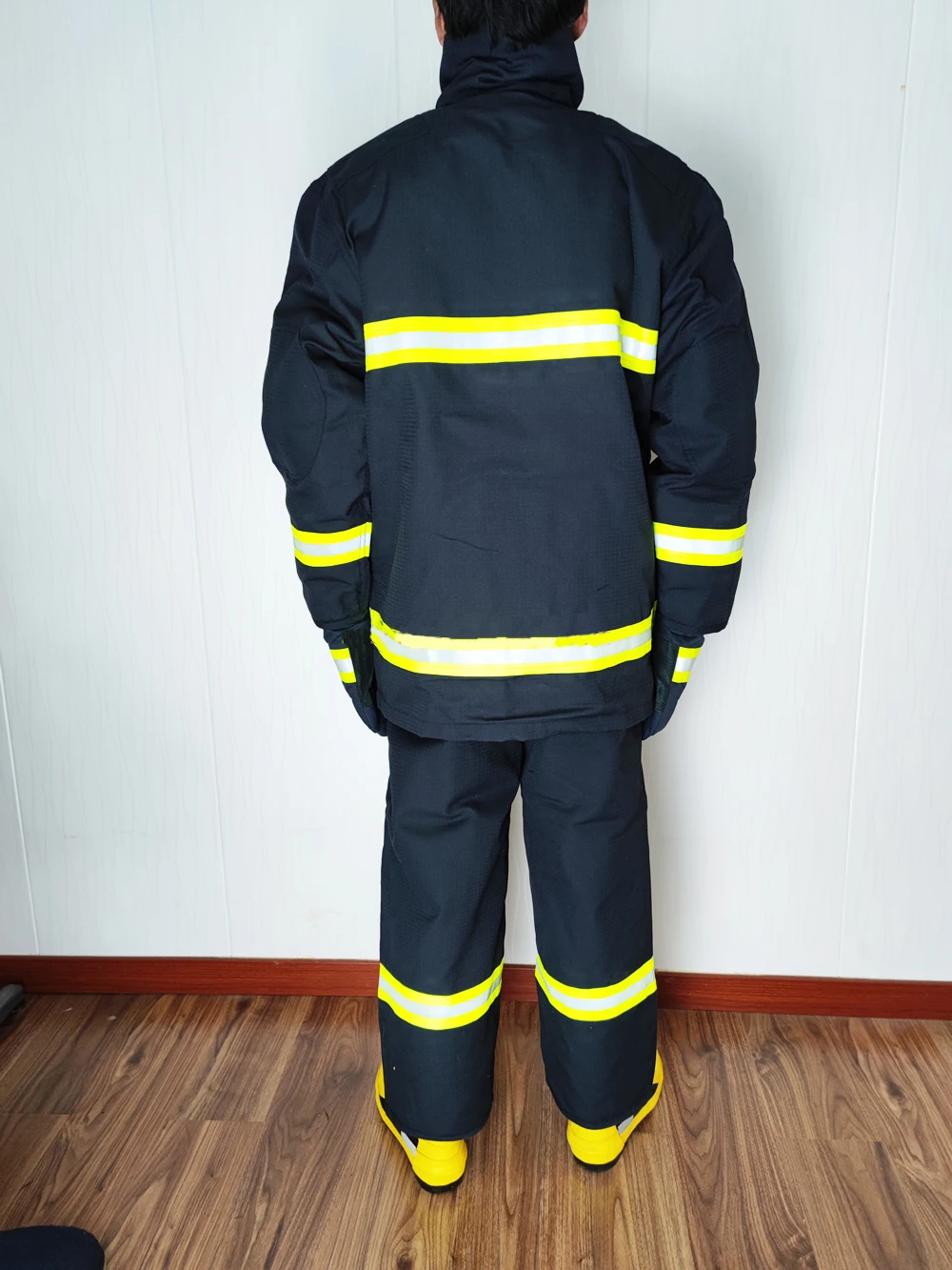 Europe Standard CE  4 Layers Aramid IIIA  Blue Firefighter Protective Fire Proximity Suitfire Firefighter Suit For Fireman