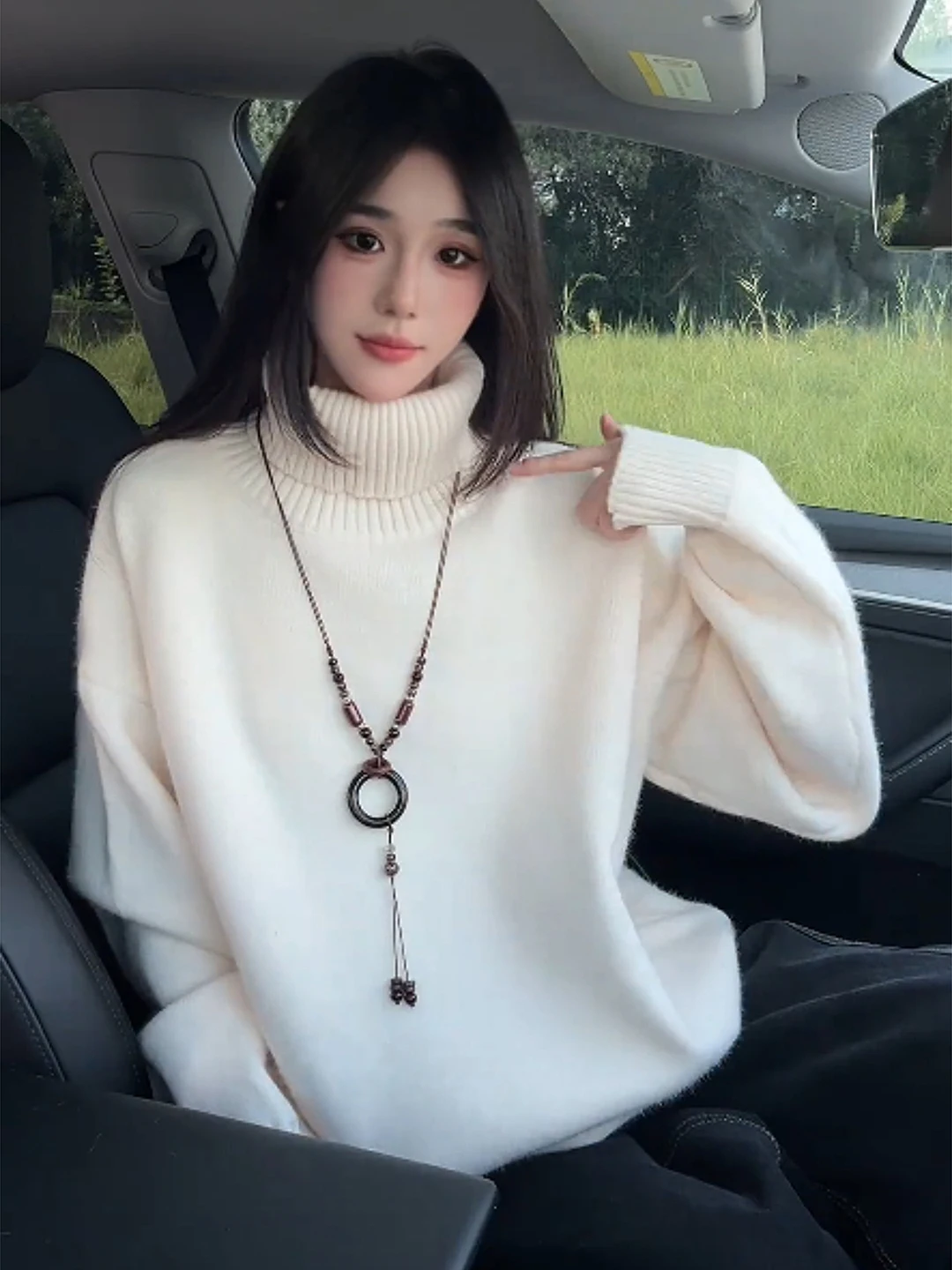 

Утепленный мужской вязаный свитер с высоким воротником, зимний теплый базовый слой, свободный крой, комфортный, мягкий, с флисовой подкладкой, водолазка